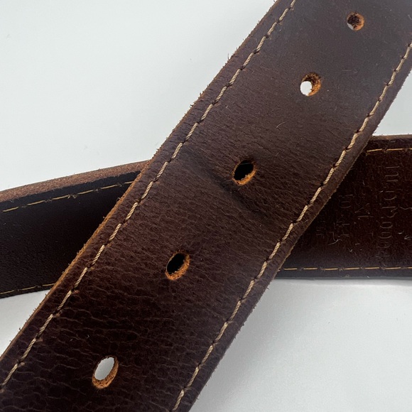 Denizen From Levi's Leather Belt SIZE: XL BROWN Men/unisex Excellent Condition - Picture 6 of 9